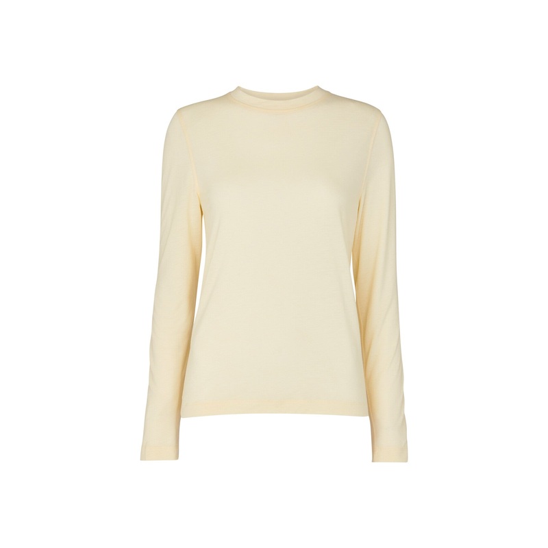 Wool Blend Crew Neck Top