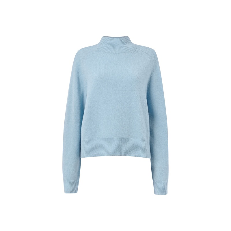 Wool Funnel Neck Knit