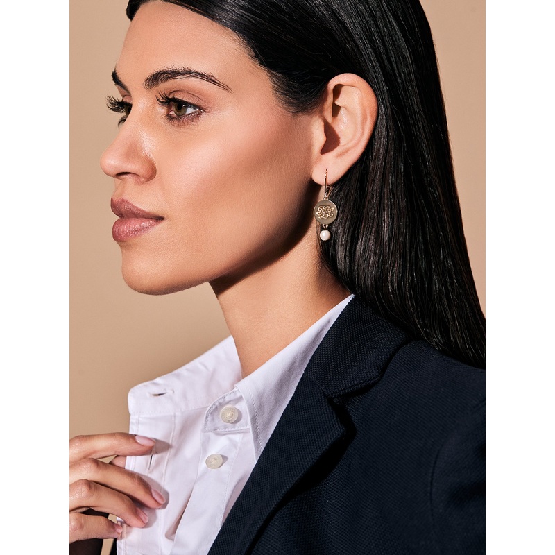 PE PEARL LOGO DBL DROP-LDWHITE