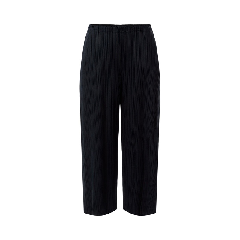 Pleats Mellow Blue Black Pants