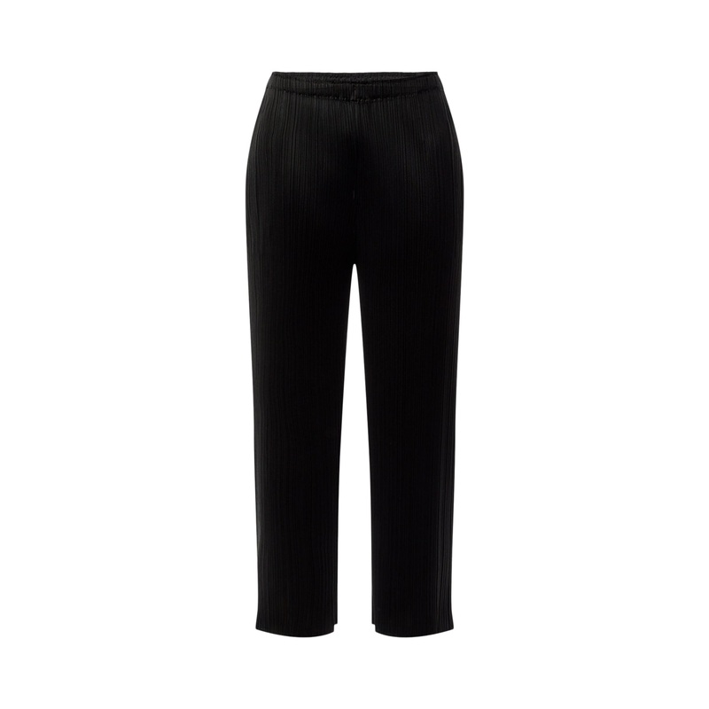 Pleats Sculptural Black Pants