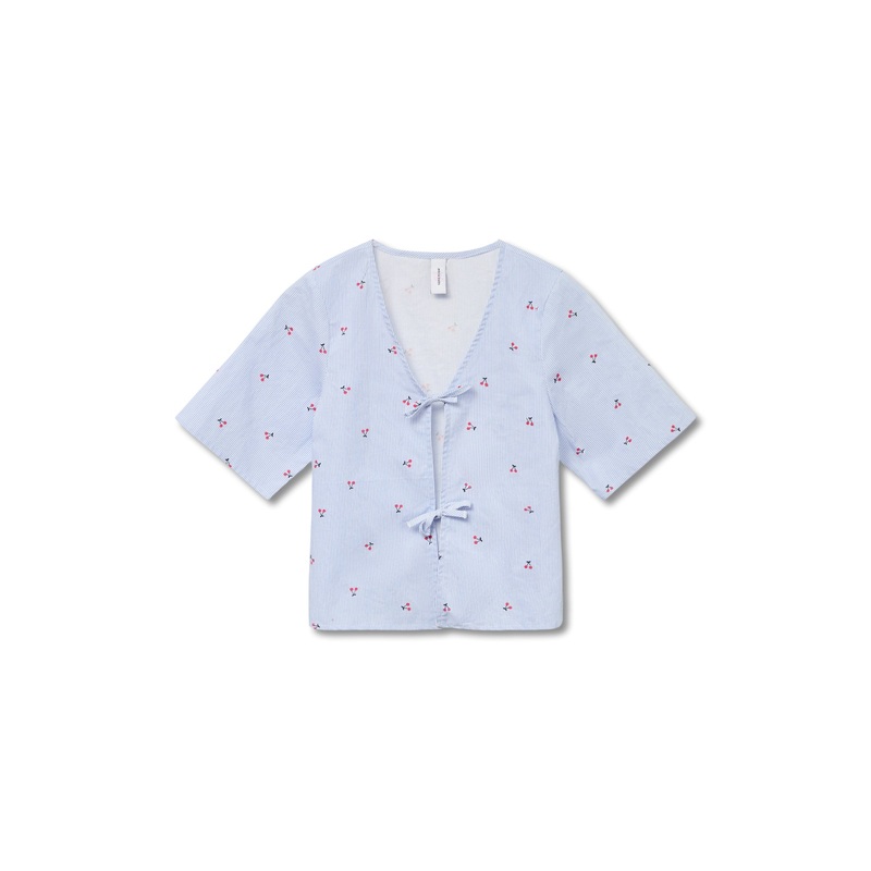 Tie Front Cherry Top