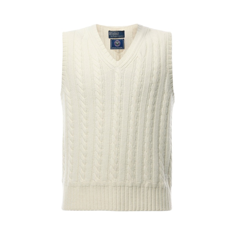 Wimbledon Cable Knit Vest