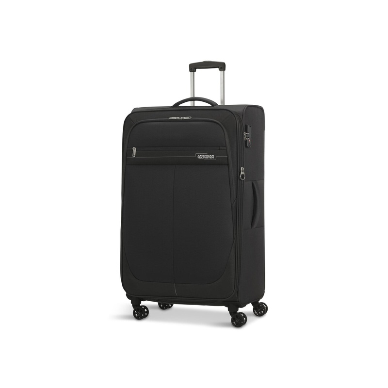 American Tourister Deep Dive Large 80cm Suitcase Black Grey