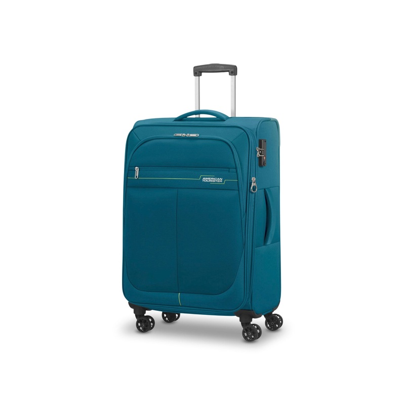 American Tourister Deep Dive Medium 68cm Suitcase Teal Lime