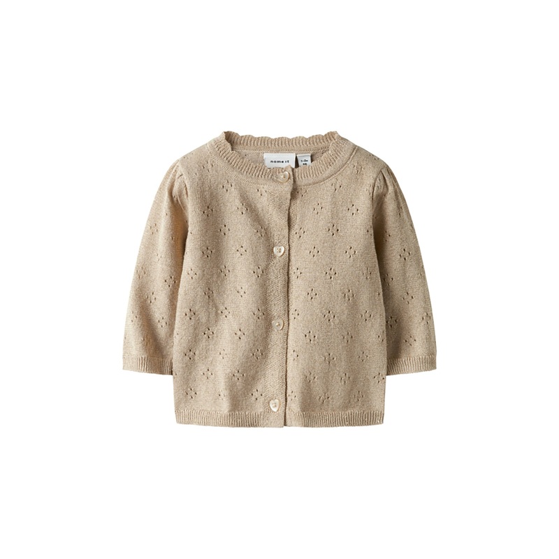 Baby Frolia Knit Cardigan Cement