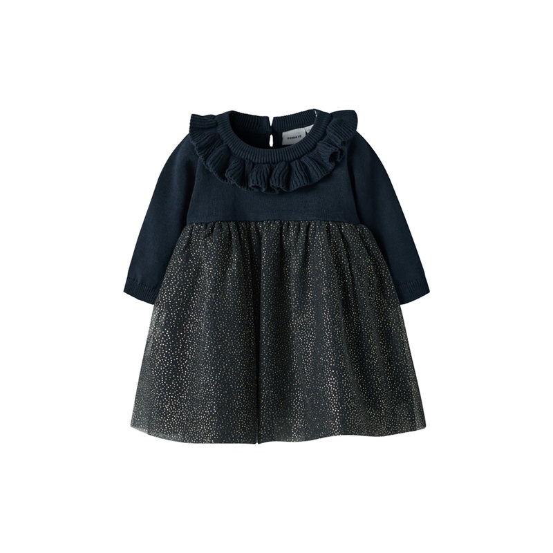 Baby Frolia Knit Dress Navy Blazer