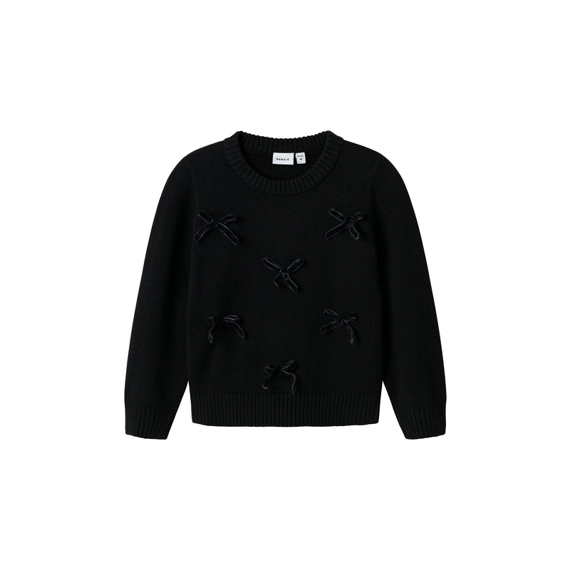 Girls Ronja Knit Jumper Black