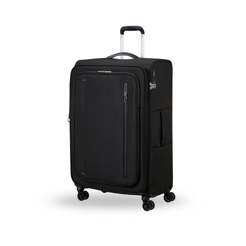 Cloudrider Large Expandable Spinner Suitcase Jet Black