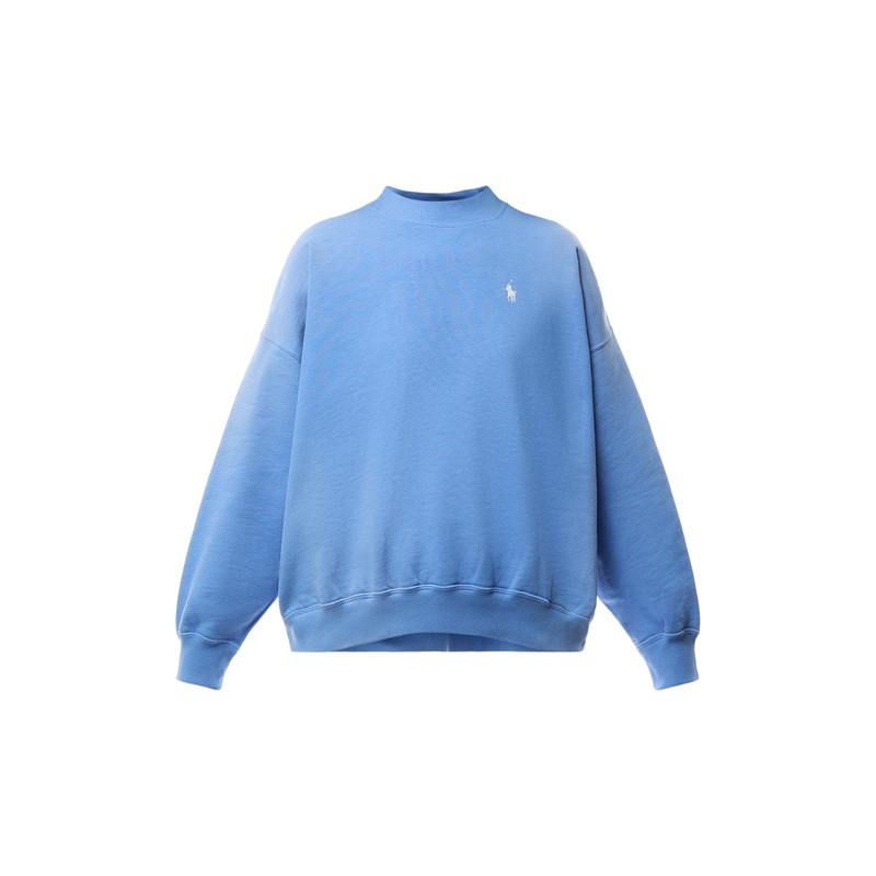 Knit Sweatshirt Polo On Back