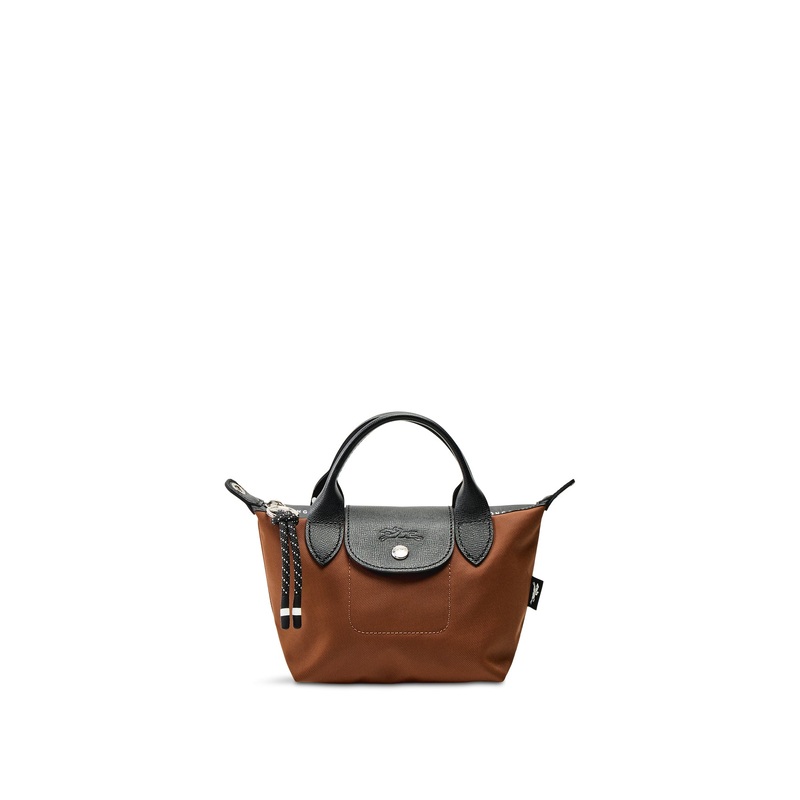 Le Pliage Energy Extra Small Handbag Chocolate Recycled Canvas