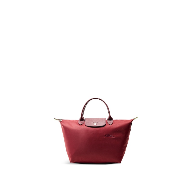 Le Pliage Green Medium Handbag Red