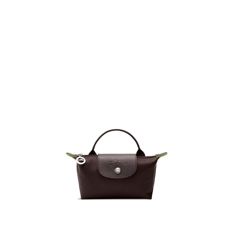 Le Pliage Green Pouch With Handle Terra Recycled Canvas