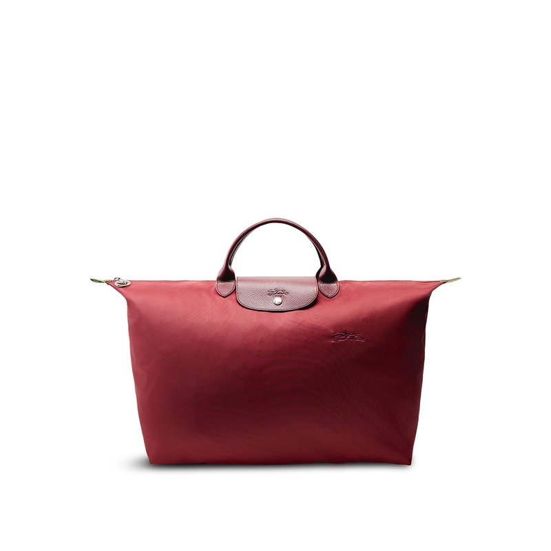 Le Pliage Green Travel Large Bag Pomegranate