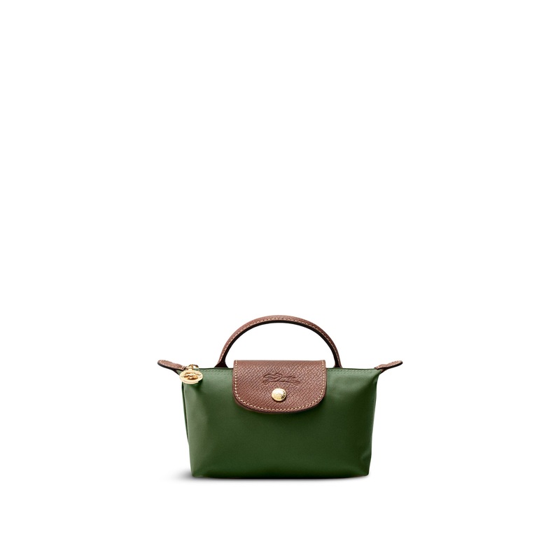 Le Pliage Original Pouch British Green Recycled Canvas