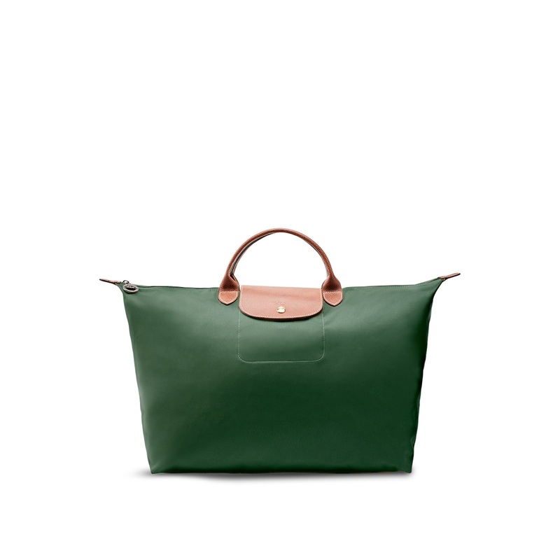 Le Pliage Original Travel Large Bag British Green