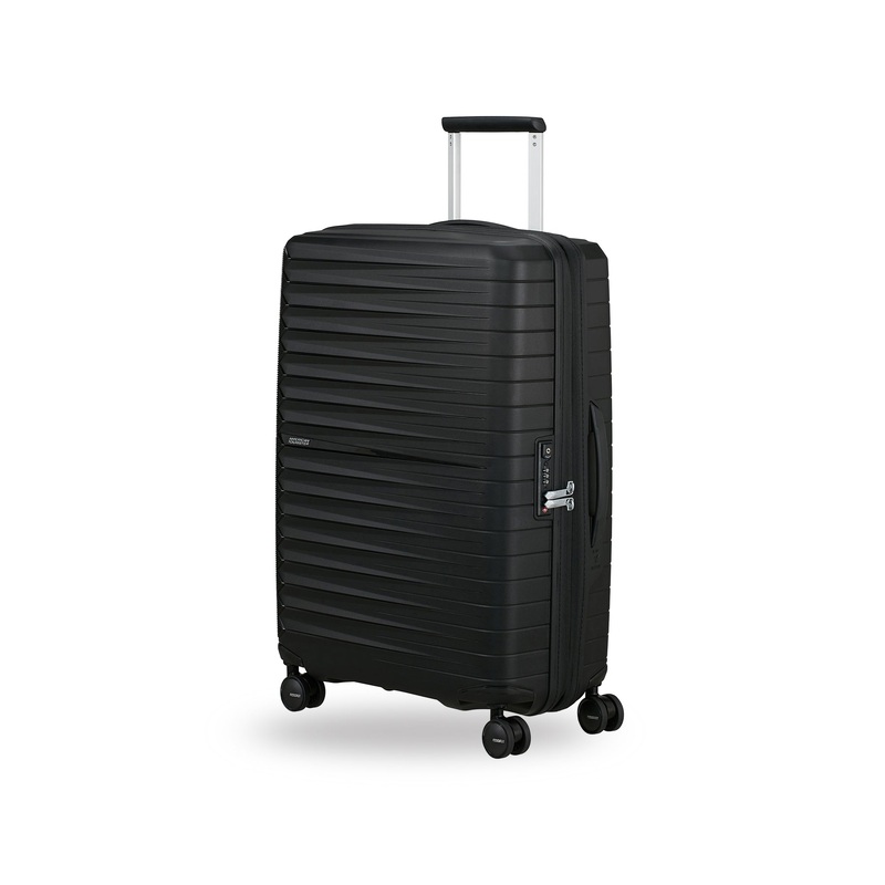 Medium Spinner Suitcase Flash Black