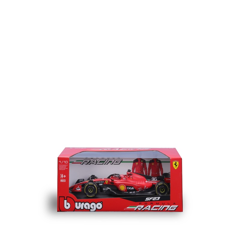 1:18 F1 Ferrari Sf-23 Leclerc With Helmet Model Car