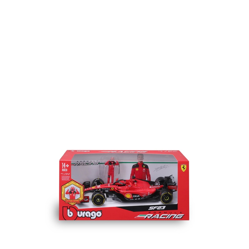 1:24 F1 Ferrari With Driver Figure Leclerc Model Car