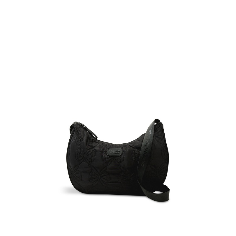 Crescent Bag with Bow Stitch Detail