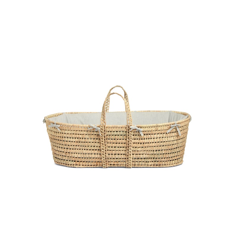 Elephant Print Moses Basket