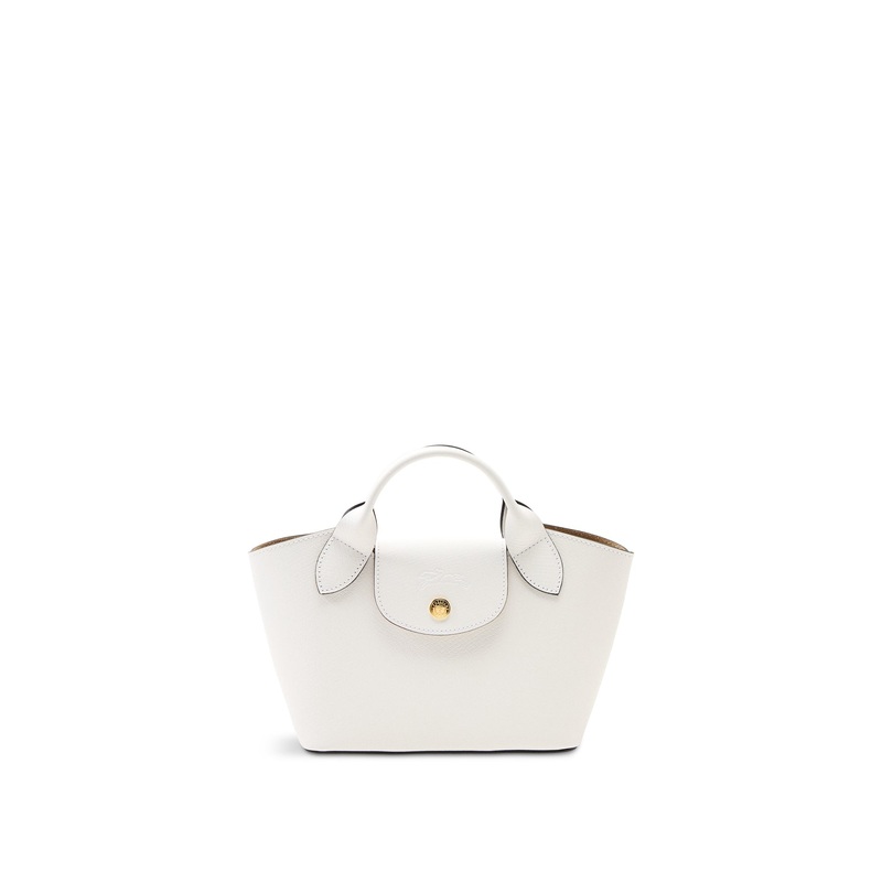 Epure Extra Small Leather Tote Bag White