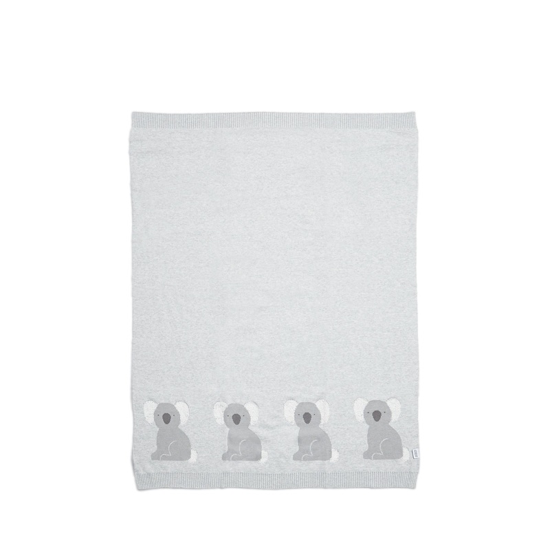 Knitted Blanket Koala Print