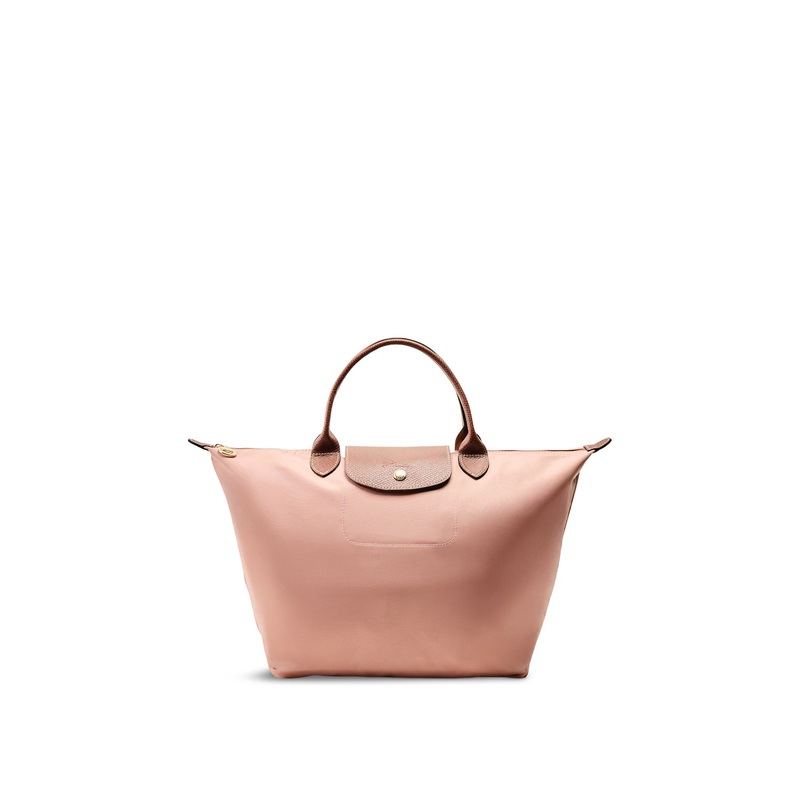 Le Pliage Original Medium Handbag Pink Tea Recycle
