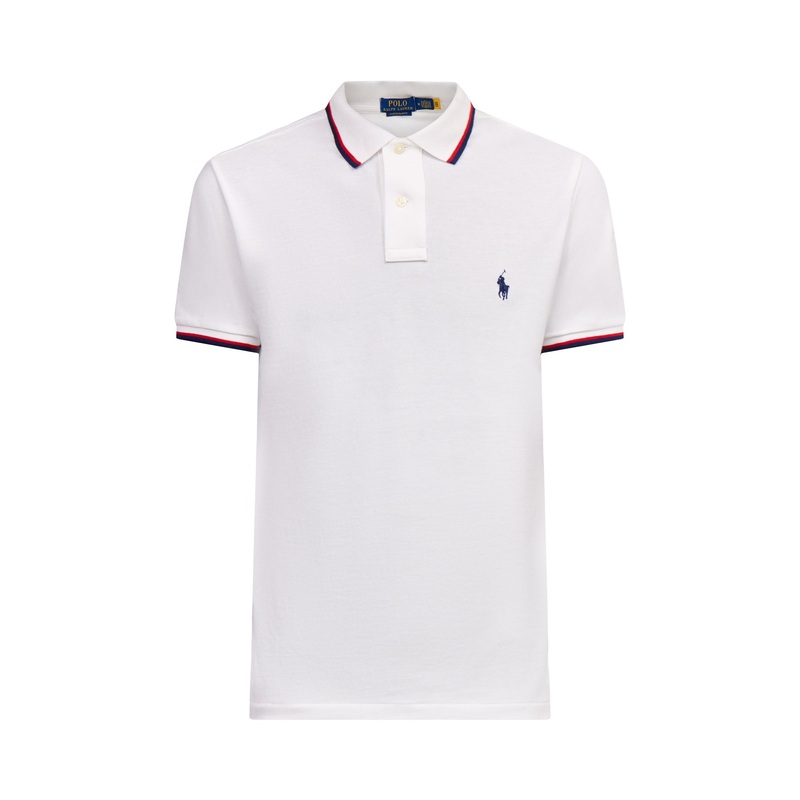 Mesh Tipped Short Sleeve Custom Fit Polo Shirt