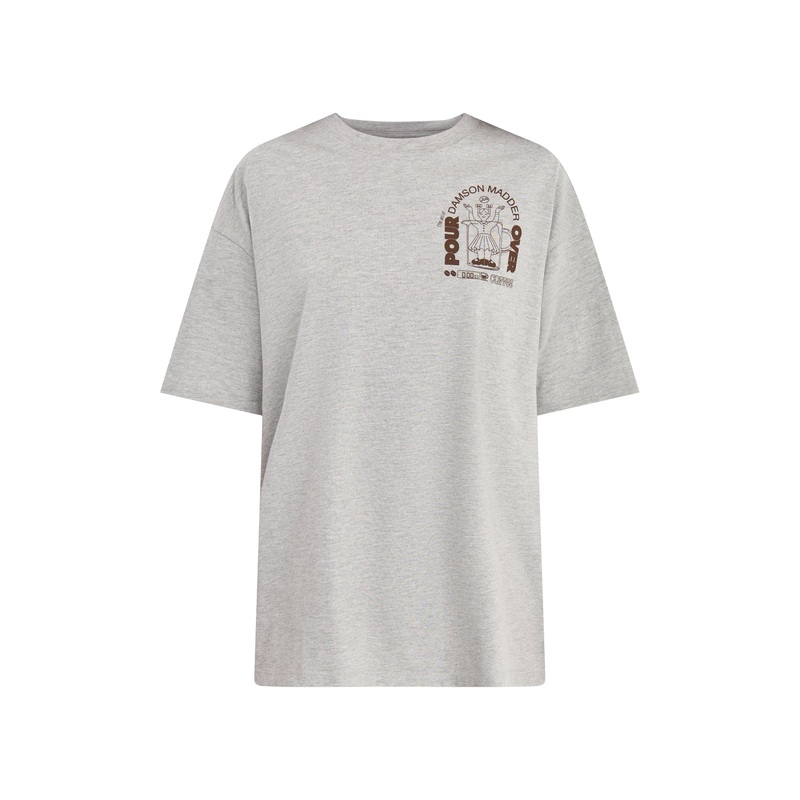 Pour Over Coffee Short Sleeves Tee Grey