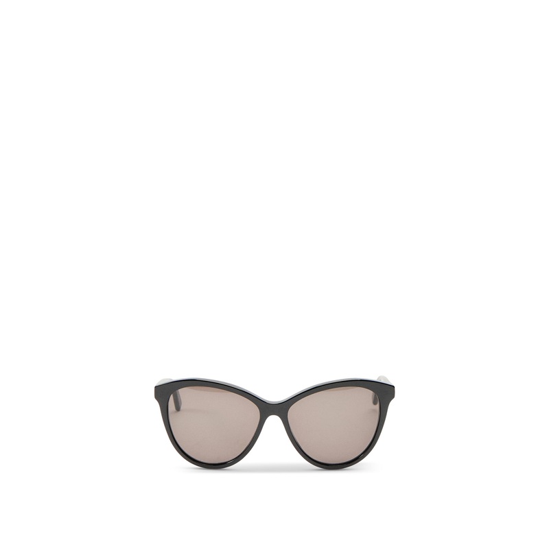 SL456 Cat Eye Black Acetate Sunglasses