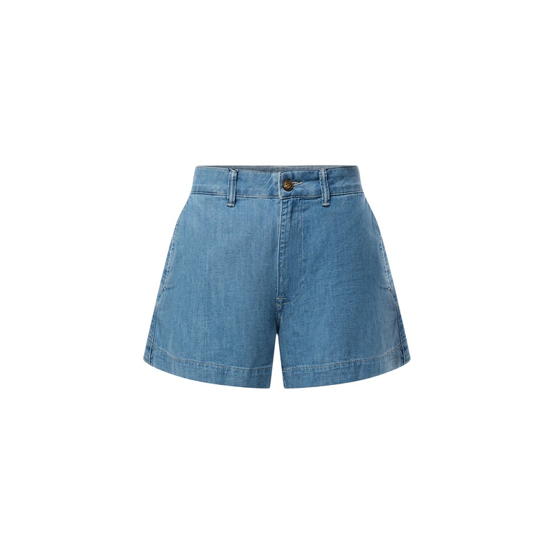 Woven Denim Shorts