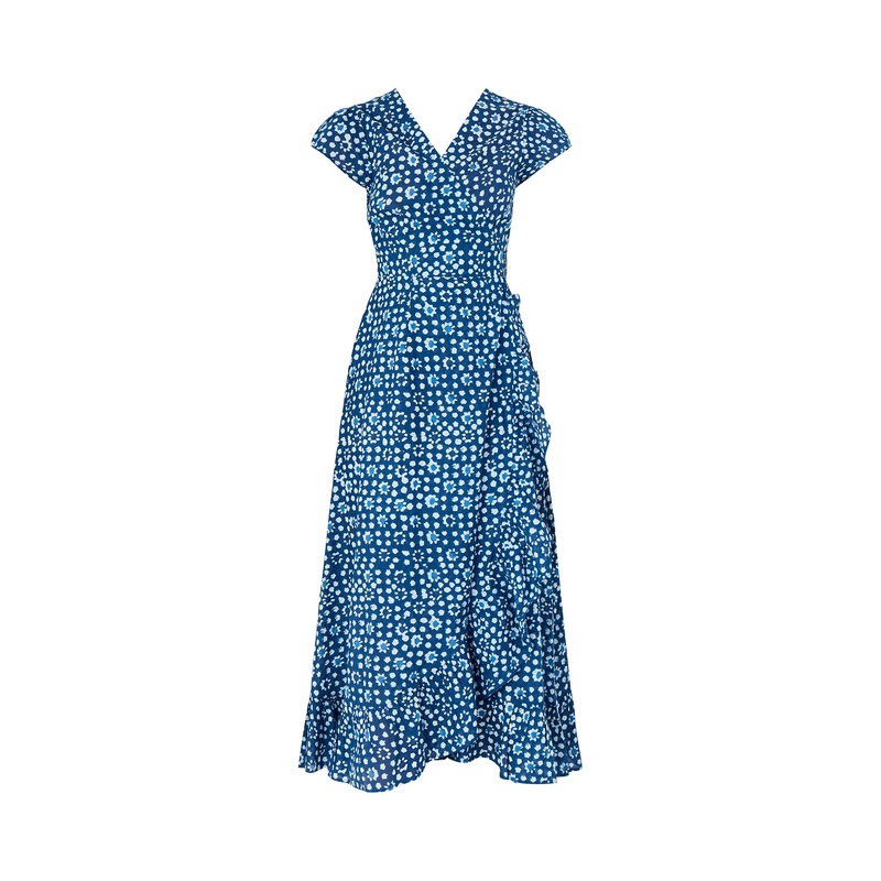 Demi Cotton Wrap Dress