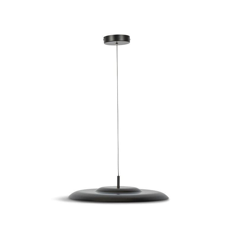 Diner LED Metal Pendant Large Black