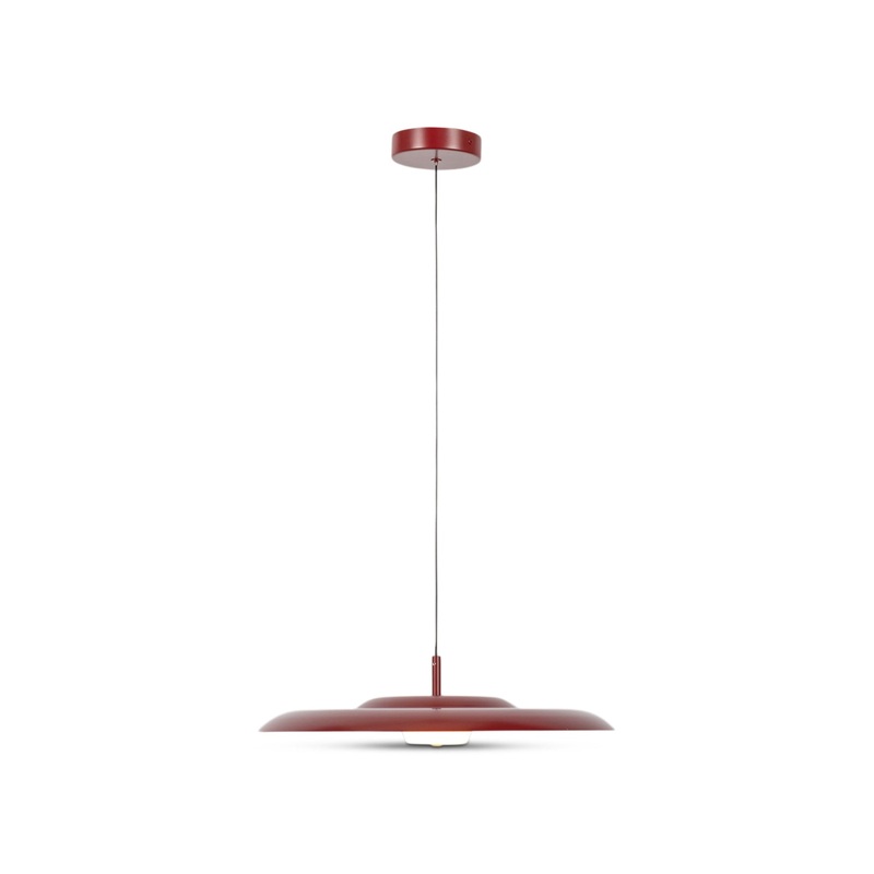 Diner LED Metal Pendant Large Ruby