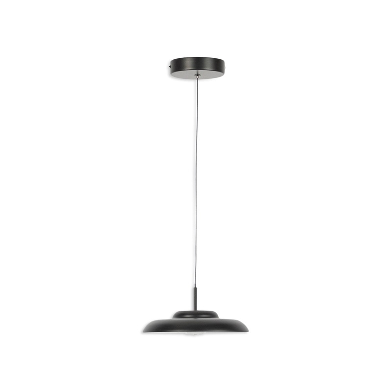 Diner LED Metal Pendant Small Black