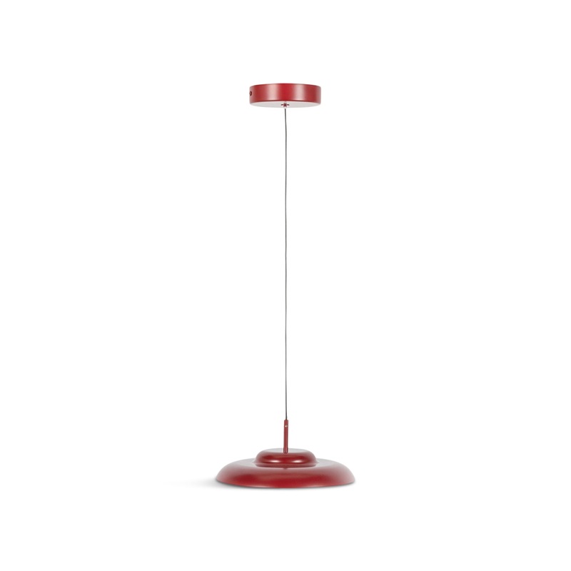 Diner LED Metal Pendant Small Ruby