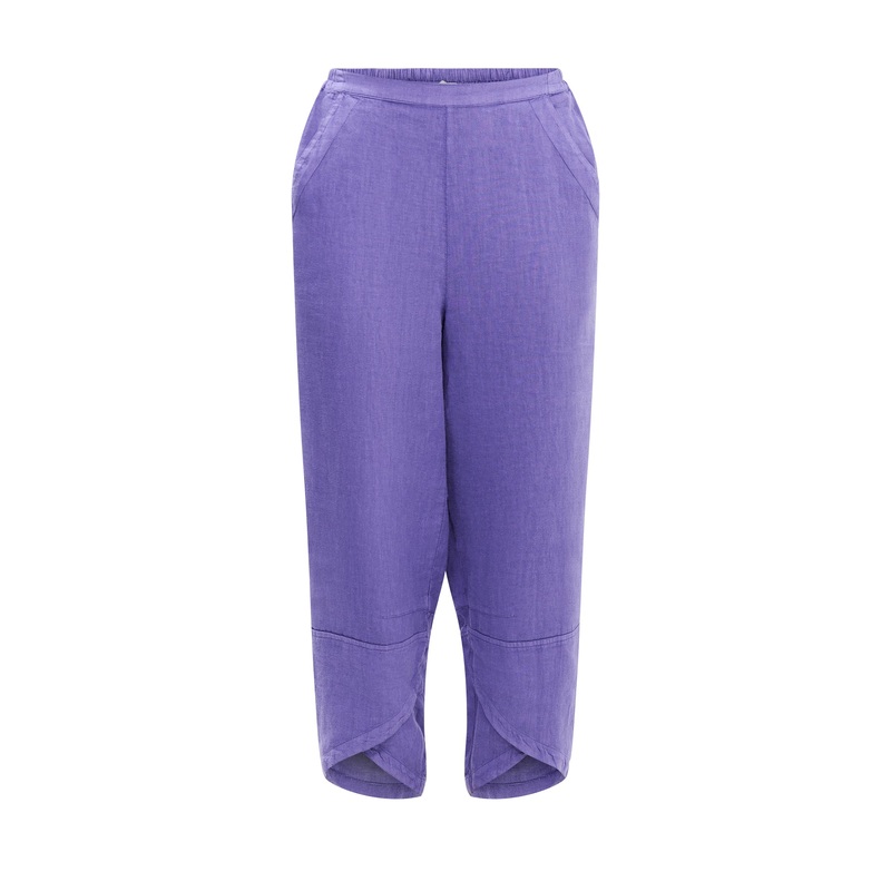 Linen Tulip Hem Bubble Trouser