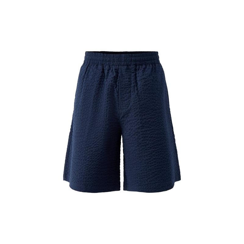 Loose Ace Seersucker String Shorts