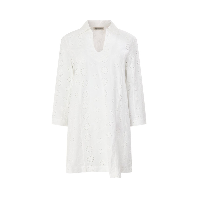 Broderie Anglaise Kaftan Mini