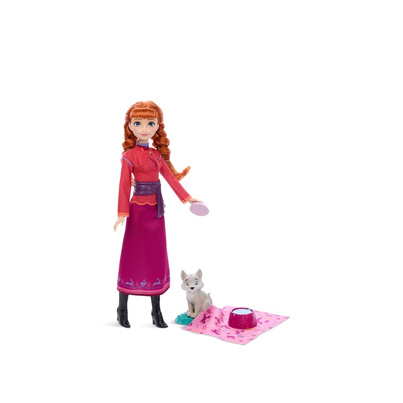 Frozen Anna and Baby Wolf