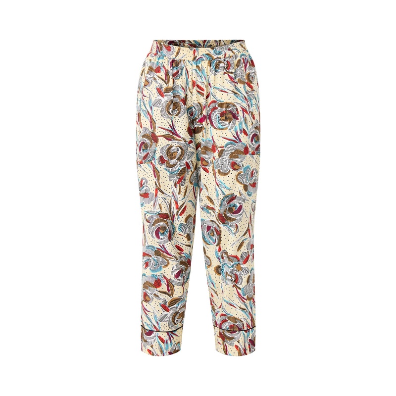 Penilla Printed Cuffed Leg Trousers