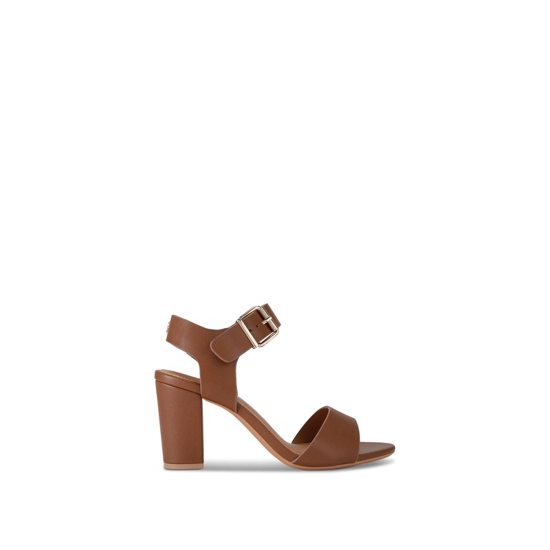 Sutton Tan Block Heel Sandals