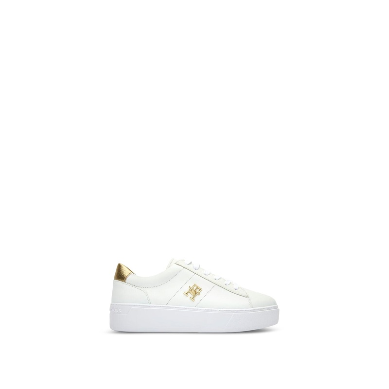 TOMMY HILFIGER Platform Court Sneaker Metallic Trainers