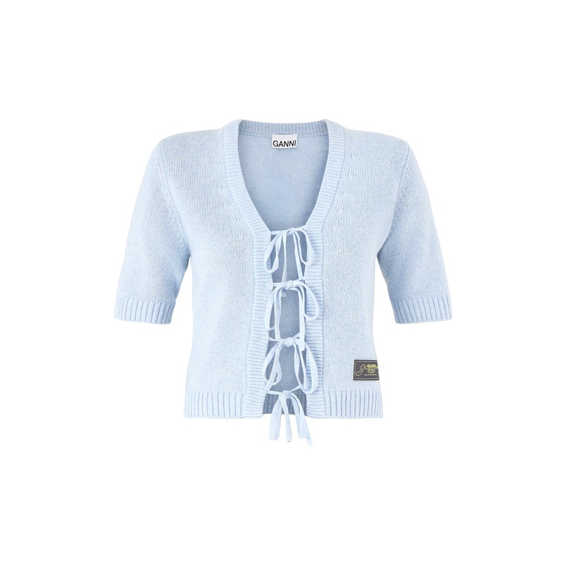 Future Wool Mix Short Sleeve Cardigan