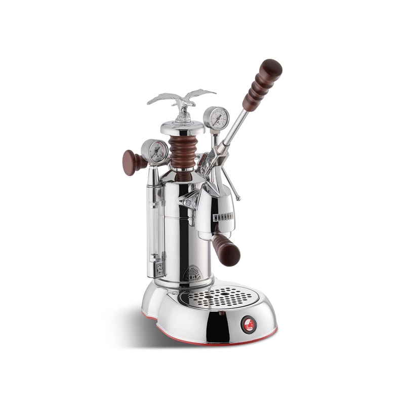 Lever Espresso Coffee Machine Polished Steel