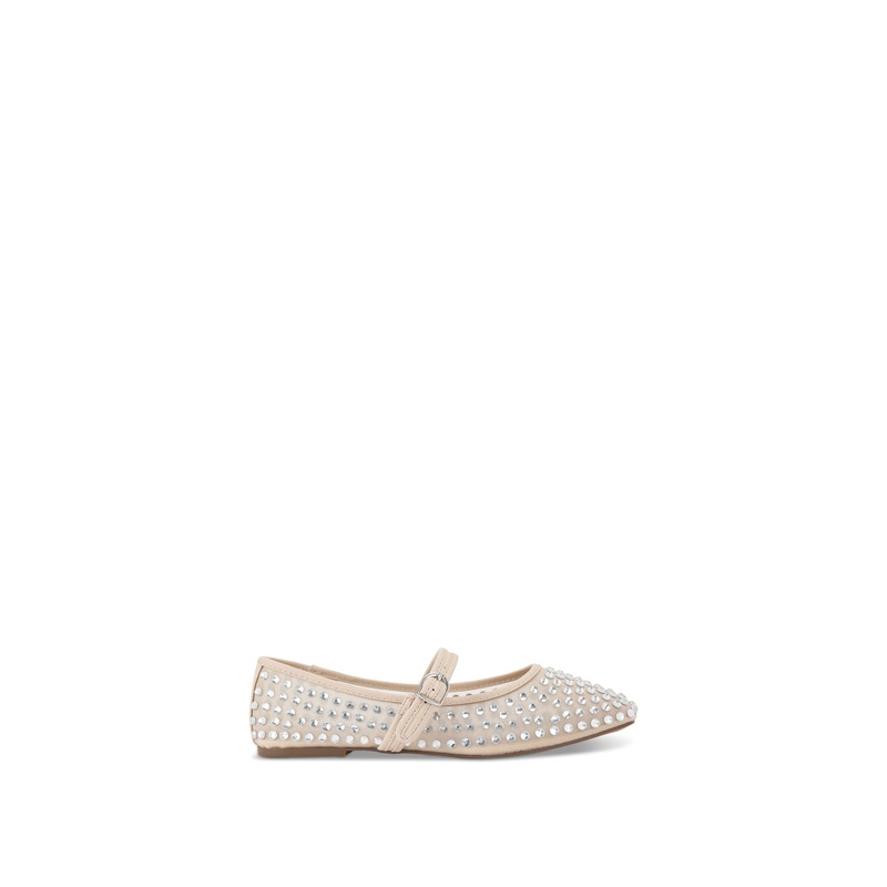 Nina Mesh Gem Blush Ballet Flats
