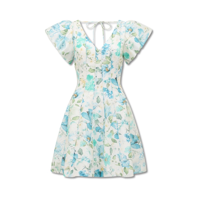 Camden Puff Sleeves Mini Dress