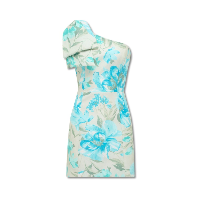 Darcy One Shoulder Bow Mini Dress