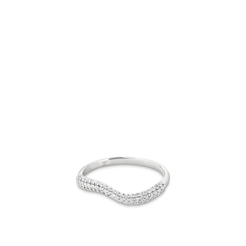 Wave Pave Ring